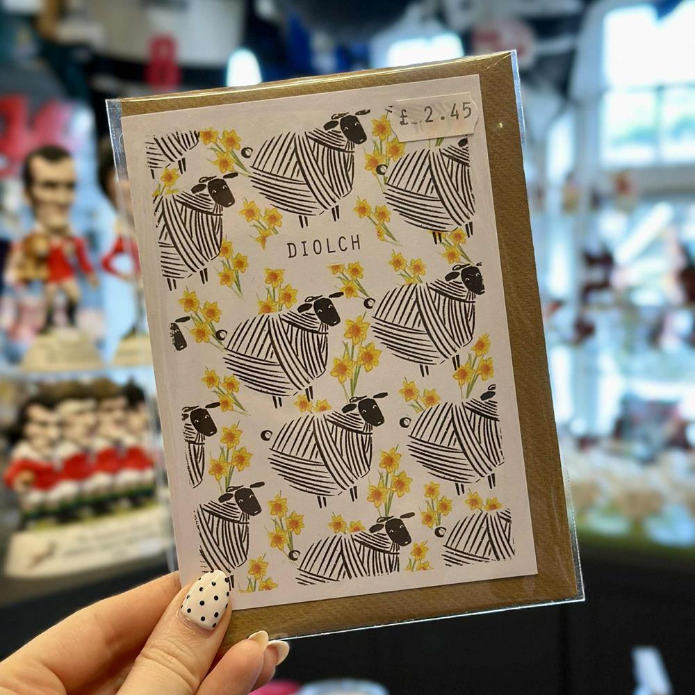 Diolch Sheep Card